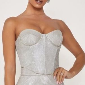 Gold Corset Top Set